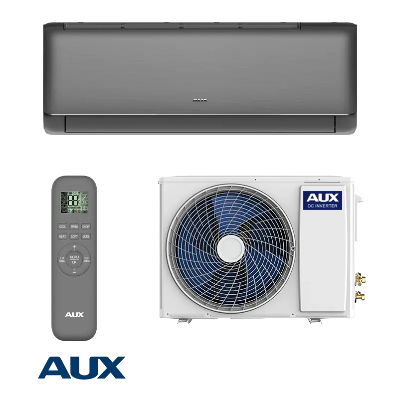 Инверторен климатик AUX New-Q ASW-H12C5A4/QFR3DI-C0 - черен