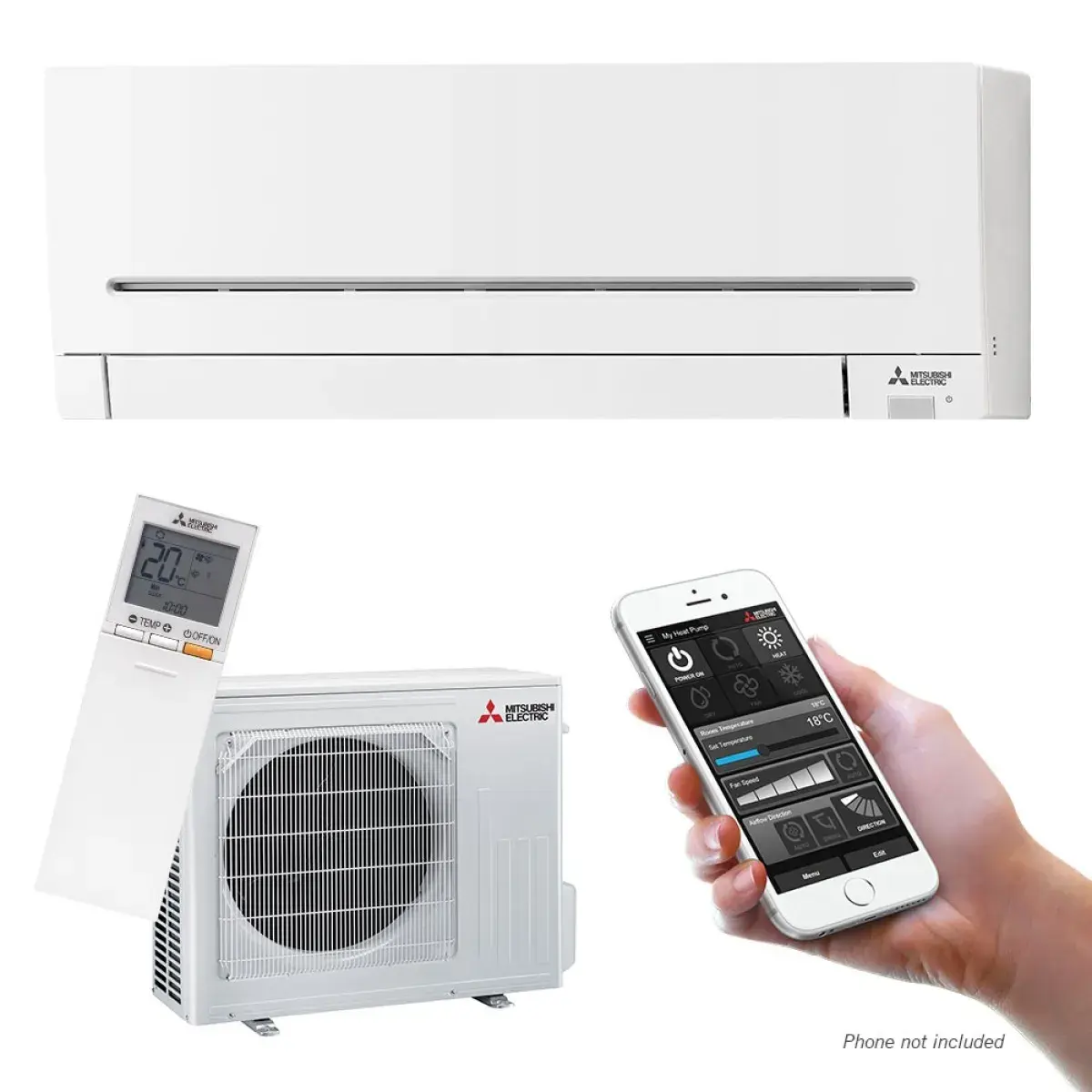 Инверторен климатик Mitsubishi Electric - MSZ-AP60VGK/ MUZ-AP60VG, 22 000 BTU, К